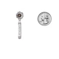 thumbnail image 3 of Delight Jewelry Silver-tone Courage Strength Wisdom Honesty - Bar - Two-tone Daisy Flower Post Earrings, 3 of 4
