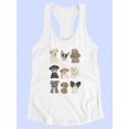 thumbnail image 3 of Doggos And Puppers Ii Racerback Tank Women -June Erica Vess Designs, Female Large, 3 of 4