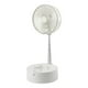 thumbnail image 2 of Ventilador Portátil Recargable, de Pie y de Mesa, Plegable, Telescópico, de Altura Ajustable E Iluminación Led con 3 Velocidades, Silencioso para Oficina, Hogar, Exteriores, Camping., 2 of 7