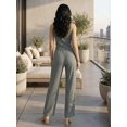 thumbnail image 3 of Conjunto Mujer 2 Piezas Tipo Jumpsuit, Blusa Sin Mangas y Pantalón Cómodo, Casual Chic para Mujer, 3 of 5