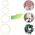 thumbnail image 2 of Dream Catcher Rings 12Pcs Wood Bamboo Floral Hoop for DIY Wreath Decor Wedding Wreath Decor and Wall Hanging Craft,2 x 26cm bamboo ring 5 x 20.5cm bamboo ring 5 x 10cm bamboo ring,wood color, 2 of 7