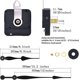 thumbnail image 2 of horloge Quartz Couple Lev Mouvement Horloge Mcanisme De Remplacement Avec Mains Spade De Longues De 12 Pouces Pour L'horloge De Bricolage, 2 of 5