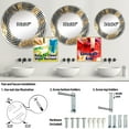 thumbnail image 4 of Designart "Sparkling Gold Glitz and Glamour" Marble Spiral Round Wall Mirror - Oval Printed Decorative Mirror - Multiple Color Options, 4 of 5