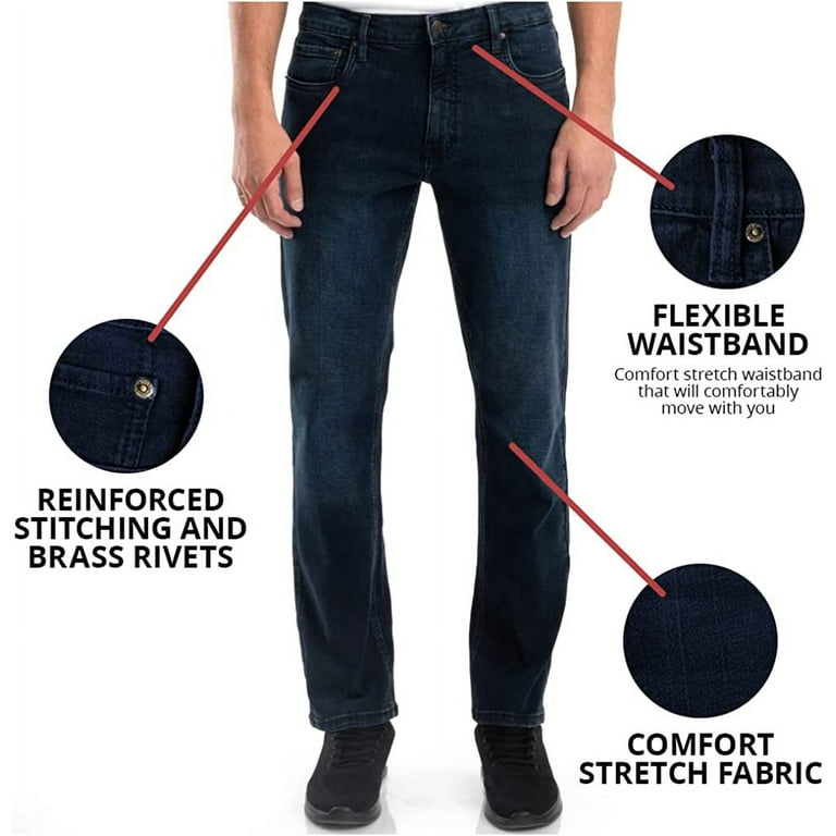 Urban Star Men's Slim Fit Tapered Jeans