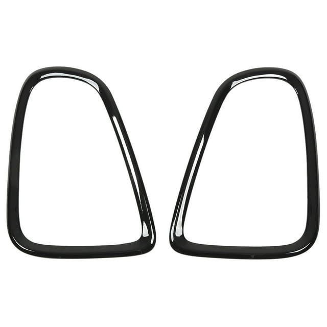 2 uds anillo embellecedor de luz trasera izquierda derecha negro brillante moderno 51132752243 para R56 R57 R58 R59