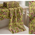 thumbnail image 6 of Soimoi Yellow Cotton Poplin Fabric Leaves & Grandiflora Roses Floral Decor Fabric Printed Yard 42 Inch Wide, 6 of 7