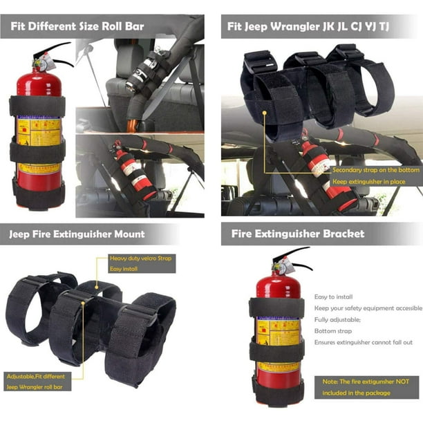 PENGXIANG Fire Extinguisher Holder Adjustable Roll Bar, Fire