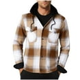 thumbnail image 1 of Veste de Sport à Capuche à Boutons à Manches Longues Décontractée pour Homme pour Usage Extérieur et Décontracté, 1 of 4