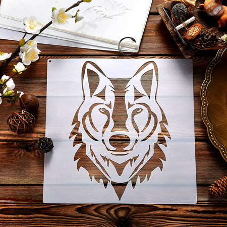 Pieces Forest Wolf Stencils Mountain Forest Wolf Stencils Reusable Woodland Animal  Stencil Mylar Reusable Forest Stencils With Metal Open Ring For Painting On  Wood Wall Home Decorations Walmart Canada 