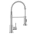 thumbnail image 1 of APPASO Commercial Spring Spring Kitchen Faucet with Sprayer Brushed Nickel Stainless Steel 1 1 Handle Pull Out Sink Faucets Hole Hole or 3 Dual, 1 of 10