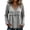 Gray, variant on Blouses for Women Dressy Casual Frayed Shirts V Neck Vintage Long Sleeve Gauze Tops Raw Beach Vacation Outfits