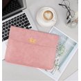 thumbnail image 2 of PU Leather Laptop Bag Suitable For MacBook 11 12 13 Inch Magnetic Computer Bag For Huawei 14 15 16 Inch Protective Case navy 11 12 in, 2 of 6