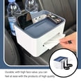 thumbnail image 4 of Redempat Universal Car Interior Armrest Napkin Paper Storage Box Cup Holder Sundry Cellphone Organizer Tissues Case Container, 4 of 6