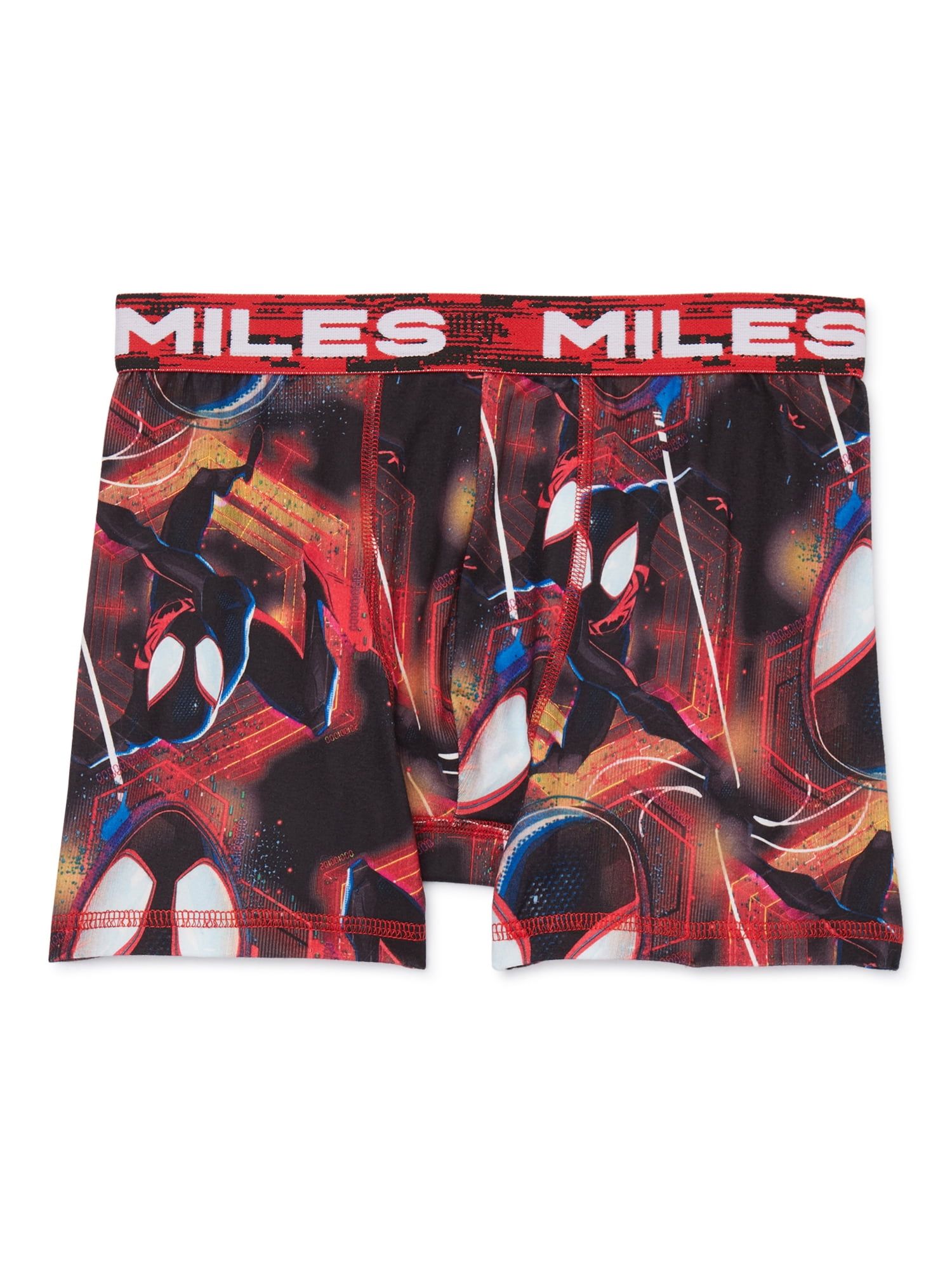 Spider-Man Boys’ Spider-Verse Print Boxer Briefs, 4-Pack, Sizes XS-XL