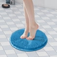 thumbnail image 7 of Silicone Shower Foot Scrubber Mat,10.24" Non Slip Foot Massager Pad with Suction Cups, Exfoliating Foot Cleaner Brush Mat, Soft Bath Pad, Durable Foot Care Mat for Bathroom, Bathtub, Daily Use, 7 of 7