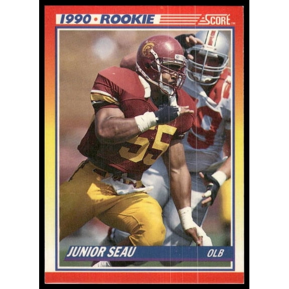 1990 Score Junior Seau #302 RC USC Trojans Football Card