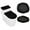 Black, variant on Toilet Lid Cover and Toilet Tank Cover, Machine Washable Seat Covers, Stretch Toilet Covers Set (Black)