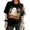 1-Black, variant on Cozymy SUMMERWEEN flower Ghost quirky Hand Drawn Graphic Tee for Women Crew Neck Short Sleeve Halloween Shirt