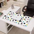 thumbnail image 3 of Long Mouse Pads for Desk,White Cow Lollipop Pattern Desk Mats on Top Of Desks, Desk Mouse Pad Extra Large with 3mm Non-Slip Base and Stitched Edge for Gaming,Office,Work,Home 31.5"x15.7", 3 of 6