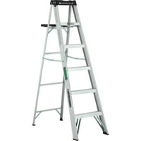 Louisville Ladder 6 ft. Lightweight Aluminum Step Ladder, Type II, 225 Lbs Load Capacity, W-2213-06S