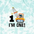 thumbnail image 4 of Inktastic First Birthday Construction Truck 1 Year Old Boys Baby Bodysuit, 4 of 5