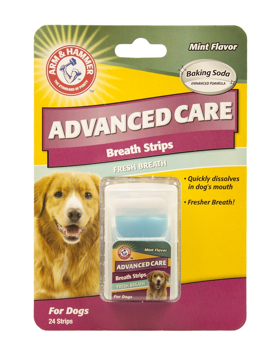 Arm & Hammer Advanced Care Dog Breath Strips, Dog Dental