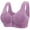 Purple, variant on Lopecy-Sta Daisy Bras for Older Women Floral Plus Size Bra Wireless Front Closure Bras for Senior Daisy Comfort Tshirt Bra