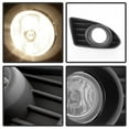thumbnail image 4 of AKKON - For 2012 2013 2014 2015 Scion iQ Black Bracket Clear Lens Bumper Driving Fog Light W/ Switch + Bulb, 4 of 7