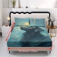 thumbnail image 5 of Xoenoiee Dachshund Starry Night Print Sheet Set 3 Piece Breathable and Cooling Sheets Hotel Bedding for Women Men Kids Teens, Secure Fit Soft Wrinkle Free and Comfy Extra Deep Pockets, Full Size, 5 of 7