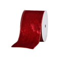thumbnail image 2 of Wired Ribbon Roll for Wreaths and Gift Wrapping, 354 Inch Holiday Craft Ribbon in Polyester, 2.5 Inch Wide - Wine, 2 of 6
