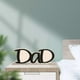 thumbnail image 4 of Marco de fotos de madera con imagen de papá, clip para fotos, decoración de mesa, regalos de cumpleaños Papá negro, 4 of 9
