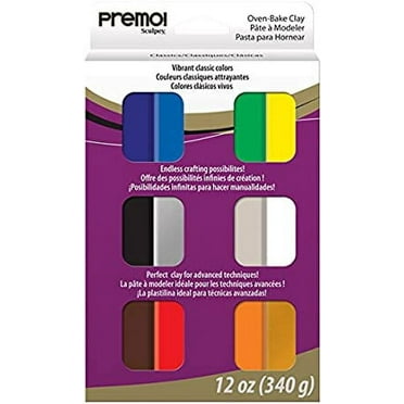 Polyform Premo Polymer Clay Pack Mixed Effect 12pc - Walmart.com