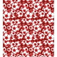 thumbnail image 3 of Football Duvet Cover Set, Sportive Design of Soccer Balls Game Teamwork Ambitious Collaboration, Decorative 3 Piece Bedding Set with 2 Pillow Shams, Calking Size, Ruby Pale Salmon White, by Ambesonne, 3 of 3