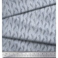 thumbnail image 2 of Soimoi Blue Cotton Duck Fabric Seal Leaves Printed Fabric 1 Yard 44 Inch Wide, 2 of 3
