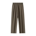 thumbnail image 5 of JAJAHO Mens Suit Pants Straight Leg Relaxed Fit Elastic Waistband Dress Pants Solid Color Business Casual Wear Soft Trousers, 5 of 5