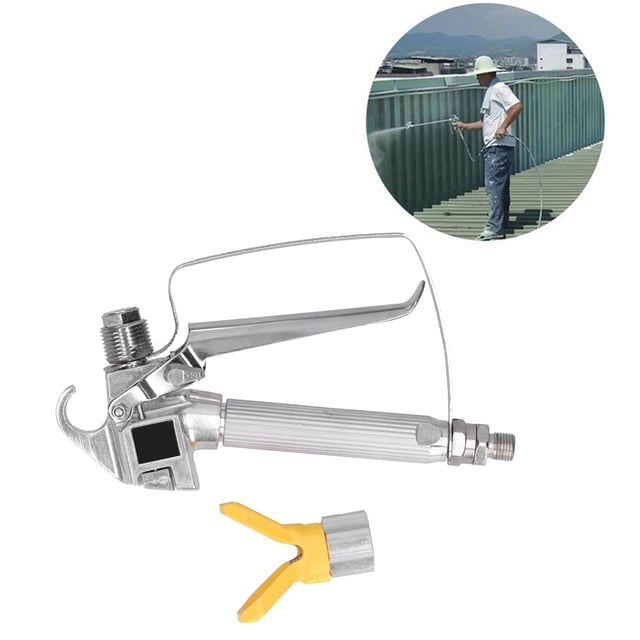 Pistola Pulverizadora Sin Aire De Alta Presión Para Pintura De Pared De Coche, Máquina De Pulverización Con Soporte Para Boquilla