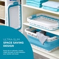 thumbnail image 4 of BLACK + DECKER Collapsible Laundry Basket with Handles, Space-Saving Design, Teal, 4 of 7