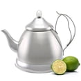 thumbnail image 1 of 2.0 qt Nobili-Tea Infuser & Tea Kettle Stainless Steel, Silver, 1 of 1