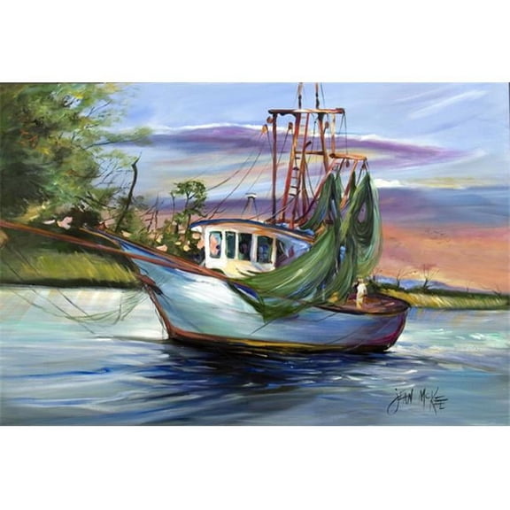 Jeannie Shrimp Boat Fabric Placemat
