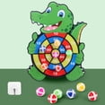 thumbnail image 5 of VONKY Exciting Kids Activity Safety Target Sticky Ball Board with 6 Balls Thrilling and Amusing crocodile 1Set, 5 of 5