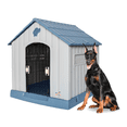 thumbnail image 1 of Casa para Perros Grandes MascoAMIGO con Puerta Metálica Térmica Azul, 1 of 7