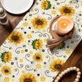 thumbnail image 4 of Table Runner - 48 Inch Long, Vintage Sunflower Kitchen Dining Table Runner Dresser Scarves, Summer Botanical Farmhouse Floral Farmhouse Decor for Coffee Tables Wedding Party Banquet, 4 of 8