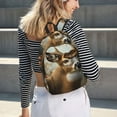 thumbnail image 6 of Rateoe American Wildlife Deer Forest Pattern Canvas College Laptop Backpack,Travel Daypack,Durable Rucksack Travel Notebook Bag School Backpack Book Bag for Men Women-Small, 6 of 7