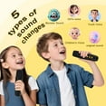 thumbnail image 2 of Portable Bluetooth Speaker with Karaoke Machine, 2 Wireless Microphones, Multiple Sound Variations, RGB Light, 2 of 9