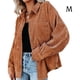 thumbnail image 1 of Sonducket Camisa de mujer Casual Botón Top Blusa de pana Blusa Abrigo de otoño Prendas para la parte del cuerpo Naranja M, 1 of 4