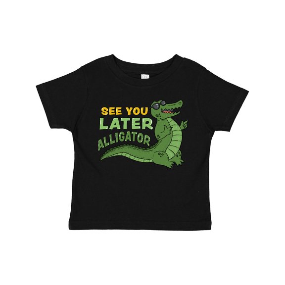 Inktastic See You Later Alligator with Black Sunglasses Boys or Girls Toddler T-Shirt