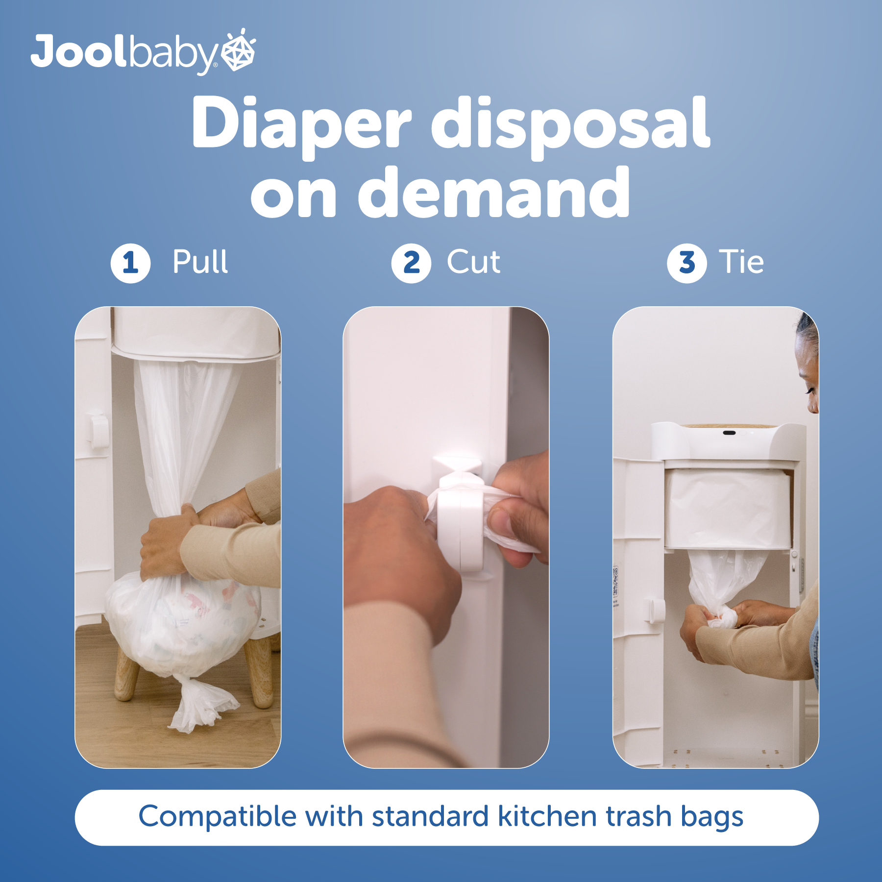 Jool Baby SmartWave Plus Motion-Sensing Diaper Pail photo 4