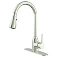 thumbnail image 6 of RUNFINE Single-Handle Pull Down Sprayer Kitchen Faucet Brushed Nickel Finish, 6 of 6