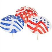 Patriotic Parasol Picks Party Supplies