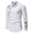 White, variant on Mens Long Sleeve Button Down Shirts Casual Breathable Basic Shirts Solid Color Loose Fashion Summer Clothing White Size XXL